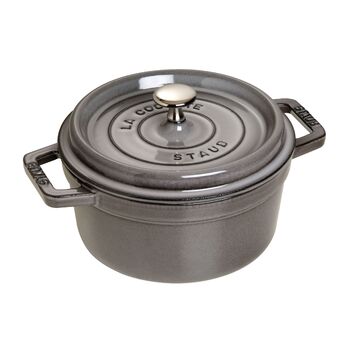 Кокот круглий 22 см, сірий Staub