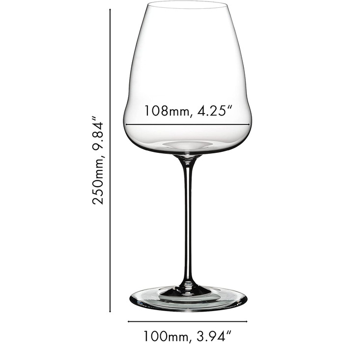 Келих для вина Riedel Winewings/Shiraz, прозорий, (шампанське)