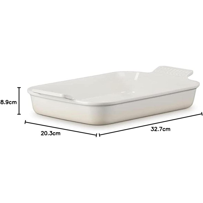 Форма для запікання прямокутна 2,4 л 26 см Meringue Le Creuset