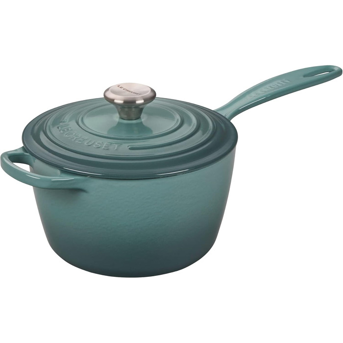 Чугунный сотейник 2 л с крышкой, Морская соль Signature Le Creuset