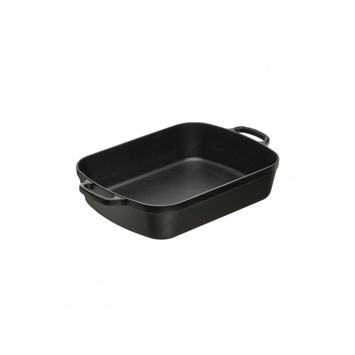 Жаровня 37 х 29 см чорна Le Creuset