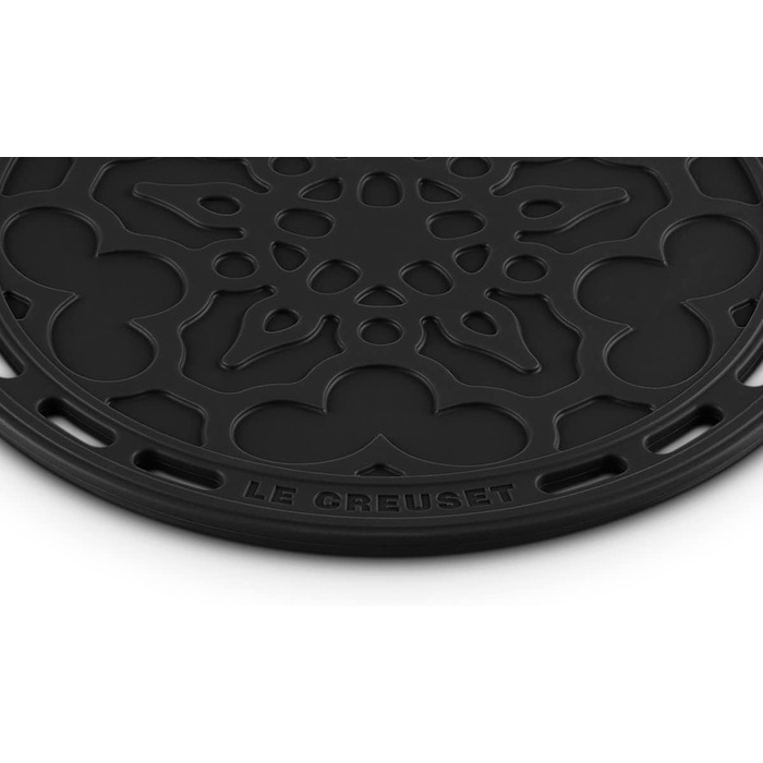 Підставка Le Creuset Tradition з силікону, термостійка до 250C, Ø 20 см, 93007300060000 (чорний глянцевий)