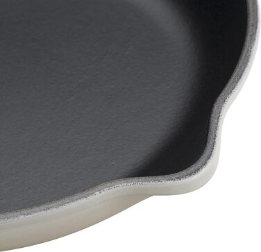 Чавунна сковорода LE CREUSET Signature, кругла, Ø. Для всіх типів плит, вкл. підходить для індукції, 1,93 кг, гранатовий, 20182239490422 (безе, 23 см)