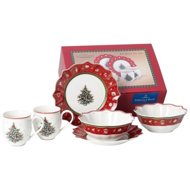 Набір посуду для сніданку на 2 персони червоний Toys Delight Villeroy & Boch