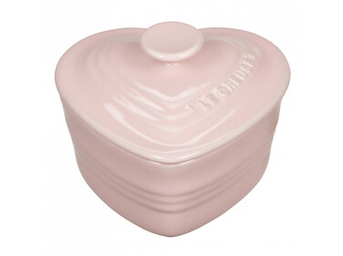 Блюдо для запікання в формі серця з кришкою Chiffon Pink Le Creuset