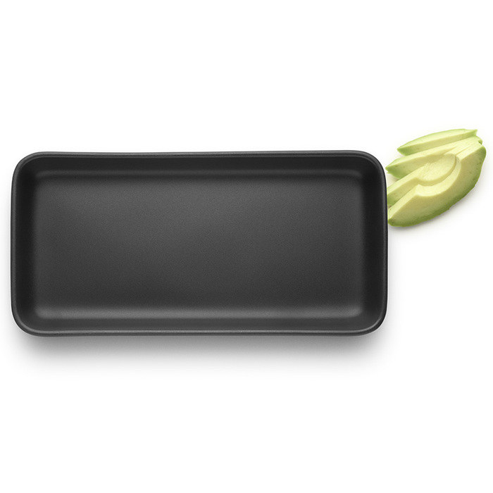 Блюдо сервіровки прямокутне 12х24 см, чорне Nordic Kitchen Eva Solo
